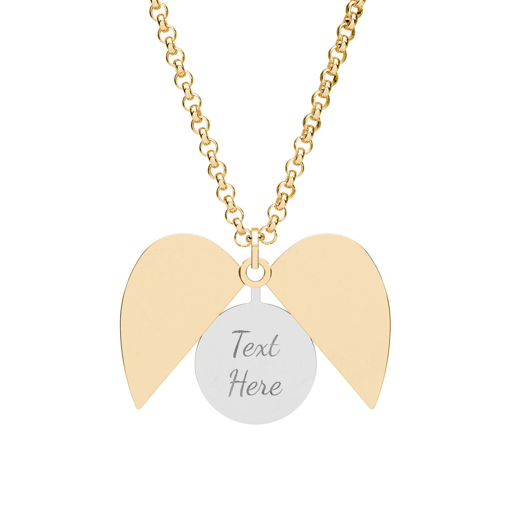 Hidden Message Engraved Heart Necklace