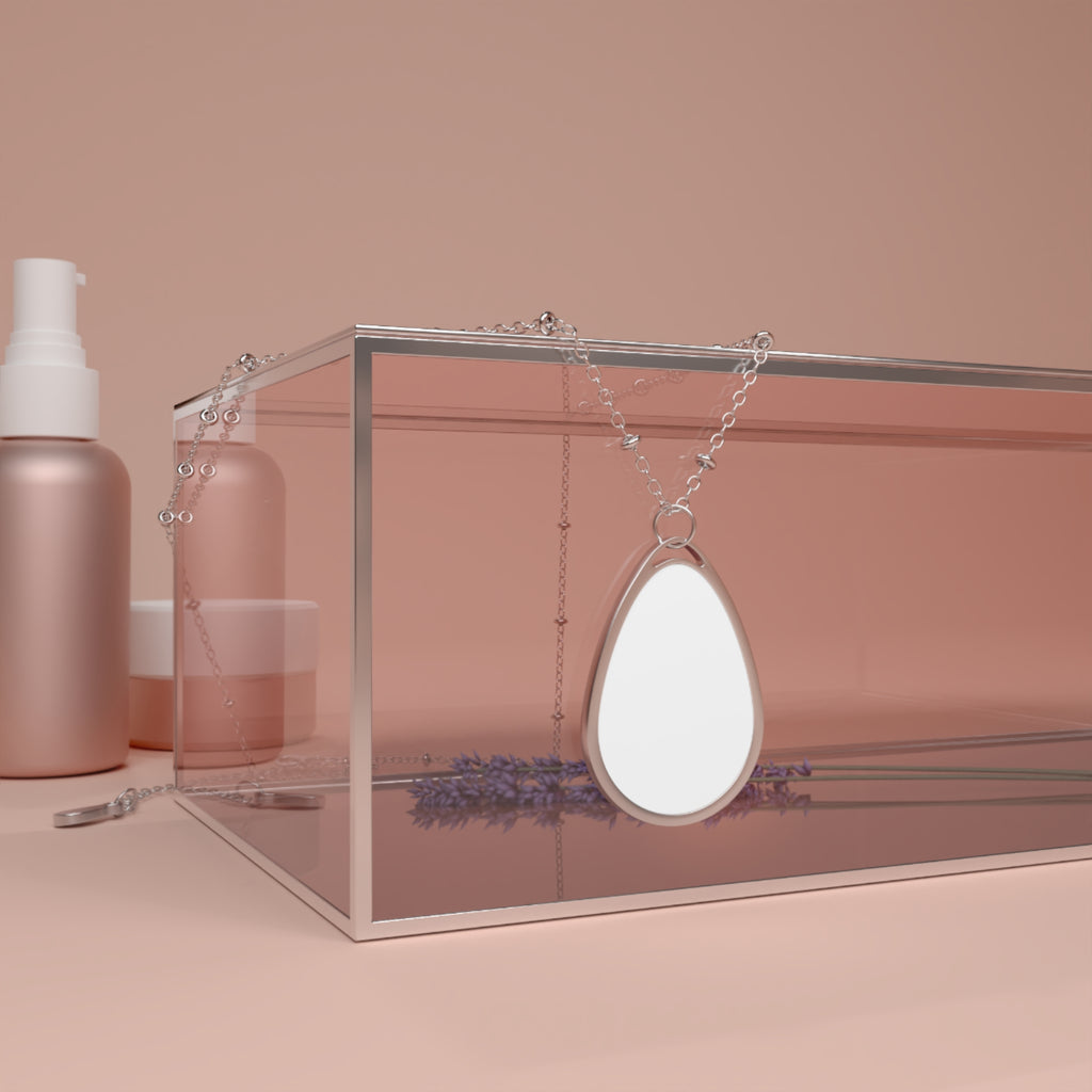 Engravable Oval Pendant Necklace