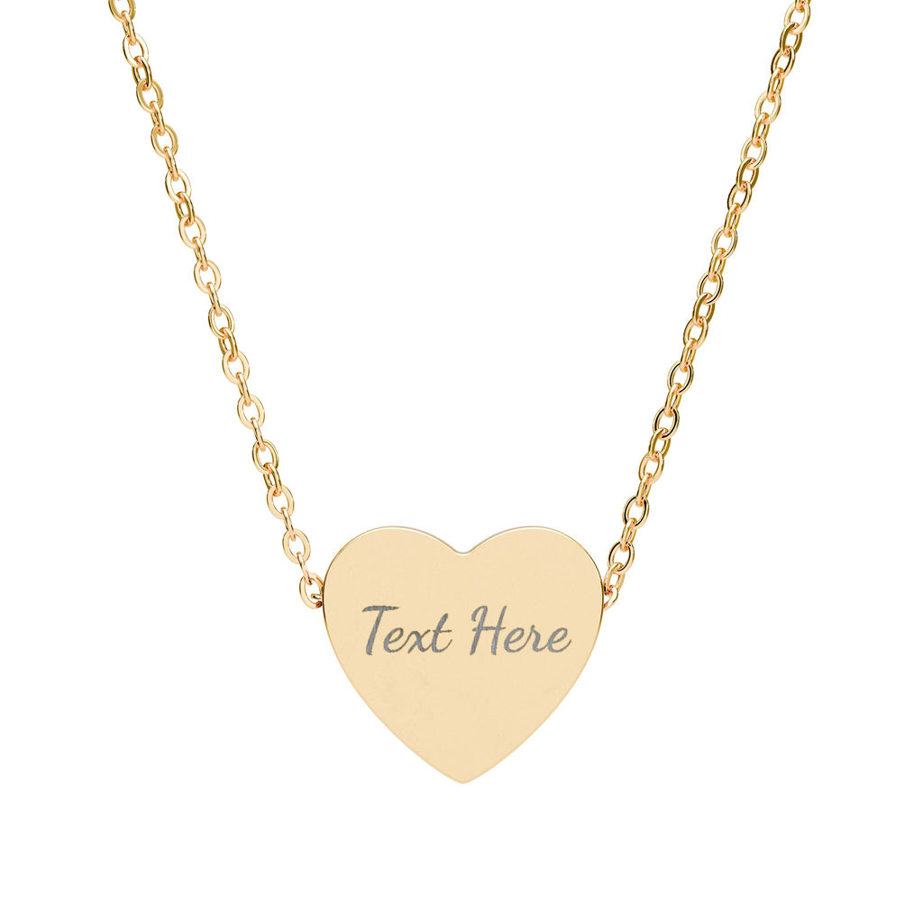Engravable Heart Necklace
