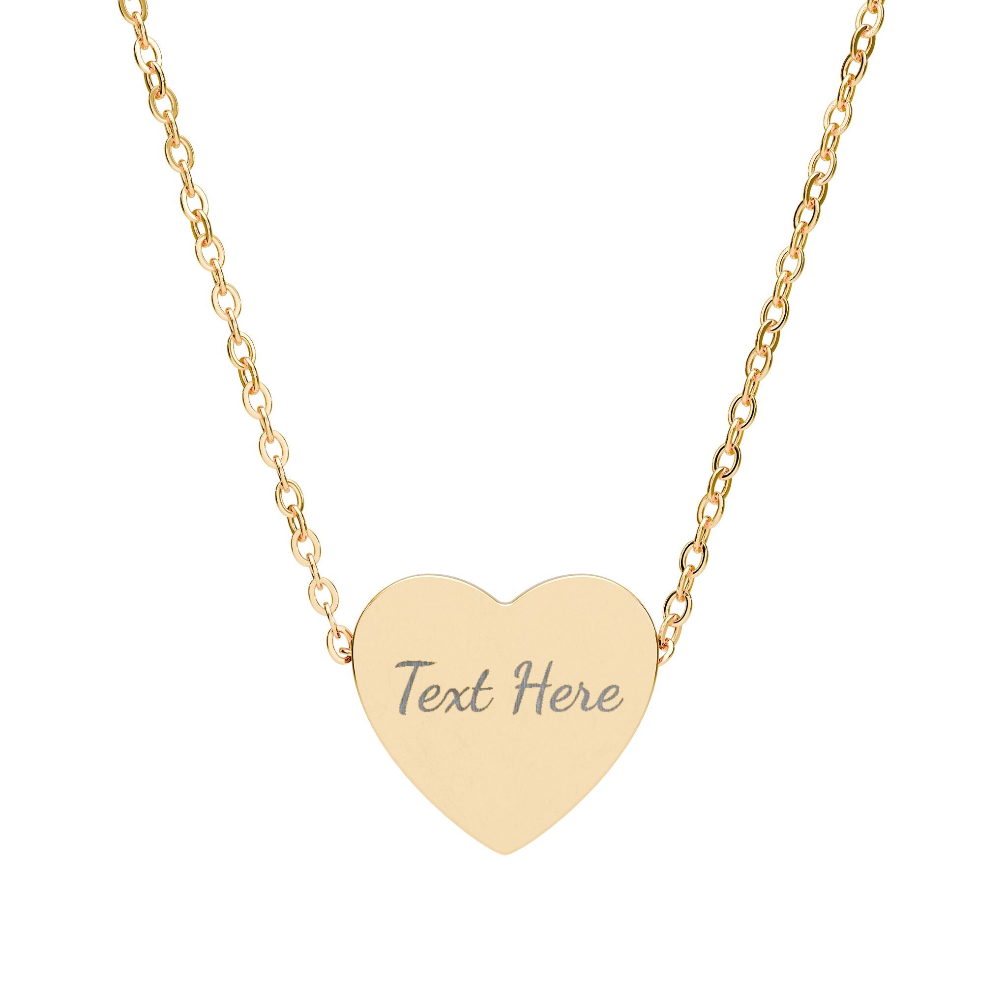 Engravable Heart Necklace