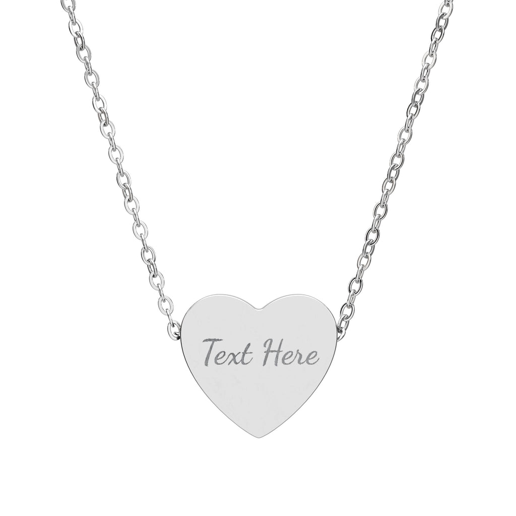 Engravable Heart Necklace