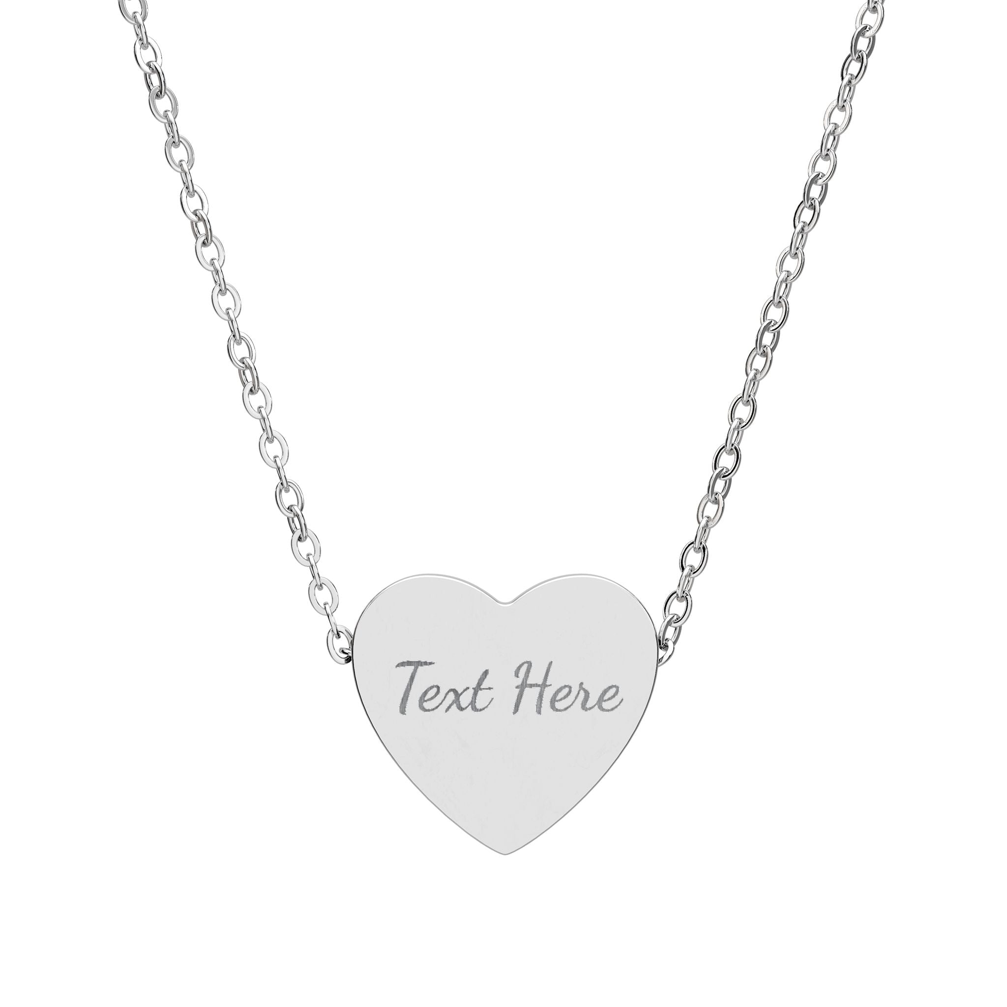 Engravable Heart Necklace
