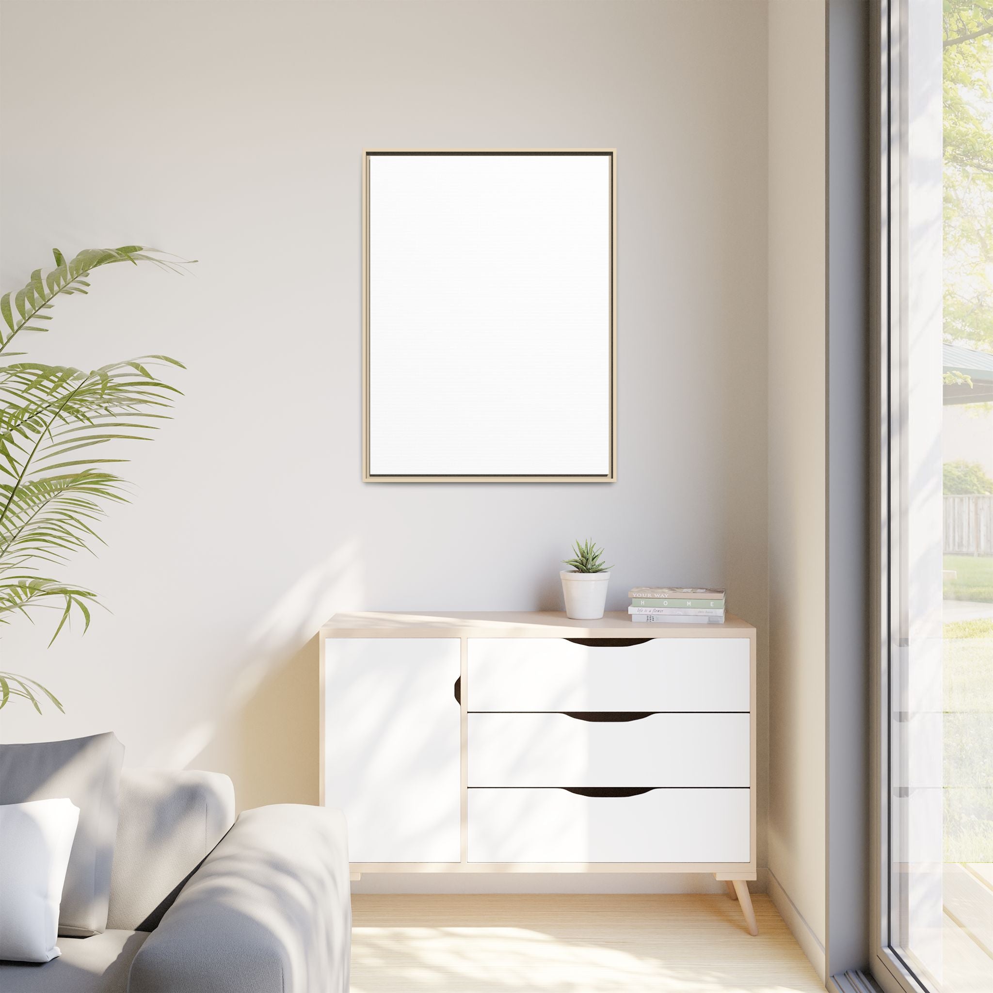 Matte Canvas, Framed (Multi-color)