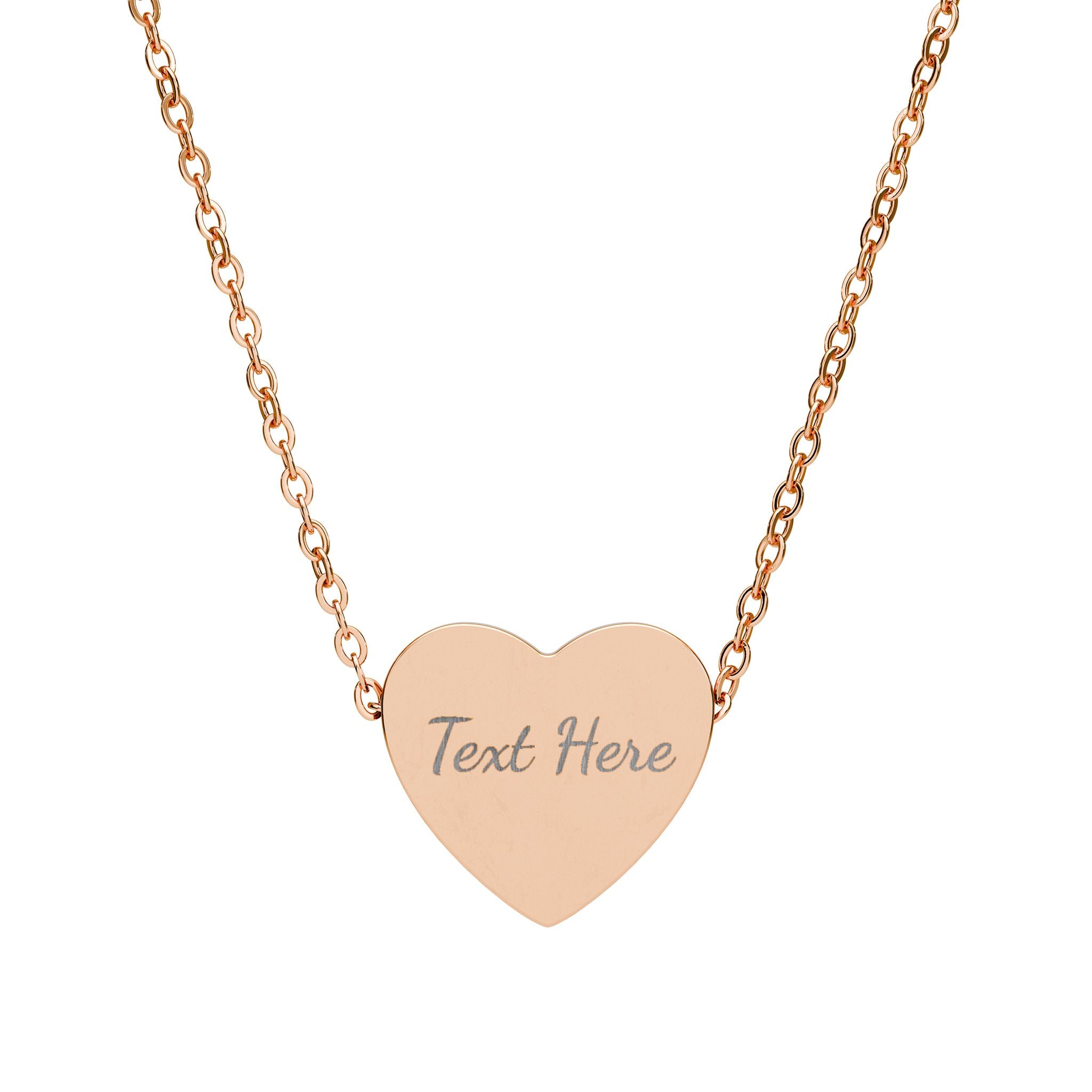 Engravable Heart Necklace